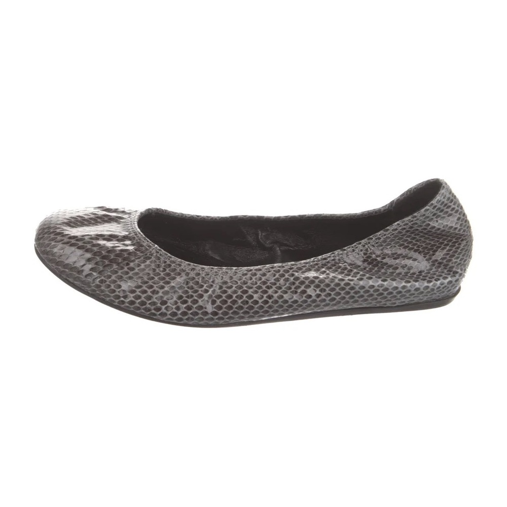 Lanvin Python Leather Ballet Flats sz37.5